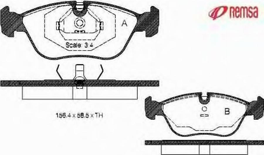 Metzger 044600 - Brake Pad Set, disc brake www.autospares.lv