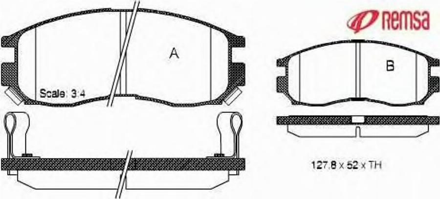 Metzger 046002 - Тормозные колодки, дисковые, комплект www.autospares.lv