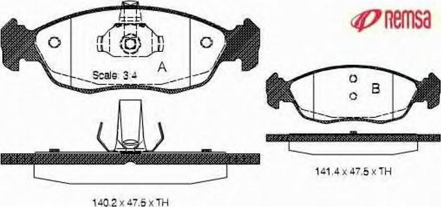 Metzger 046110 - Brake Pad Set, disc brake www.autospares.lv