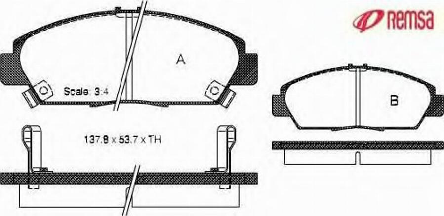 Metzger 040602 - Тормозные колодки, дисковые, комплект www.autospares.lv