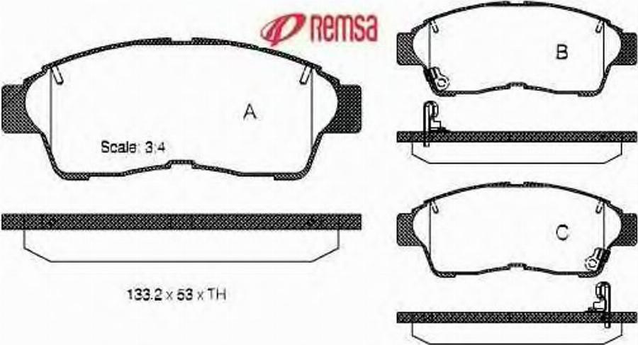 Metzger 040202 - Brake Pad Set, disc brake www.autospares.lv