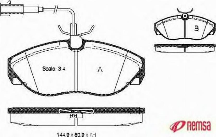 Metzger 048611 - Brake Pad Set, disc brake www.autospares.lv