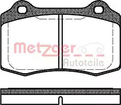 Metzger 1170725 - Bremžu uzliku kompl., Disku bremzes autospares.lv