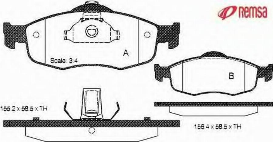 Metzger 043200 - Bremžu uzliku kompl., Disku bremzes www.autospares.lv