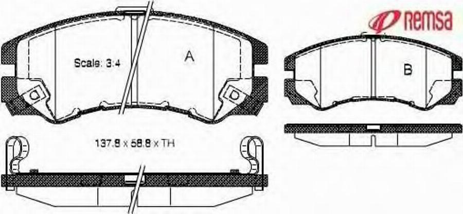 Metzger 042522 - Bremžu uzliku kompl., Disku bremzes www.autospares.lv