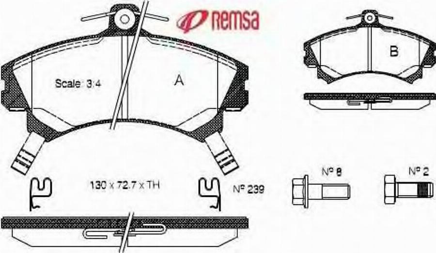 Metzger 059002 - Тормозные колодки, дисковые, комплект www.autospares.lv