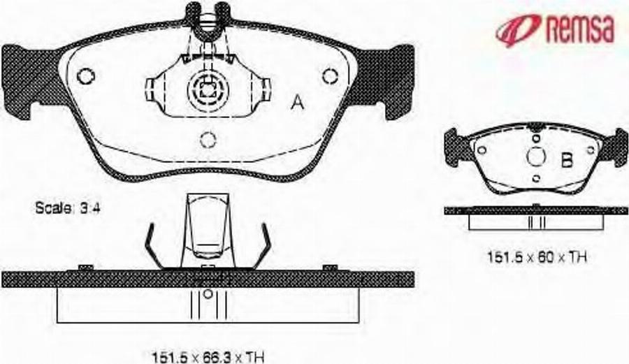 Metzger 058600 - Bremžu uzliku kompl., Disku bremzes www.autospares.lv