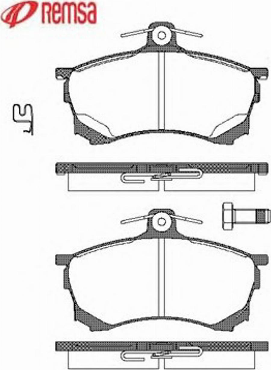 Metzger 058200 - Brake Pad Set, disc brake www.autospares.lv