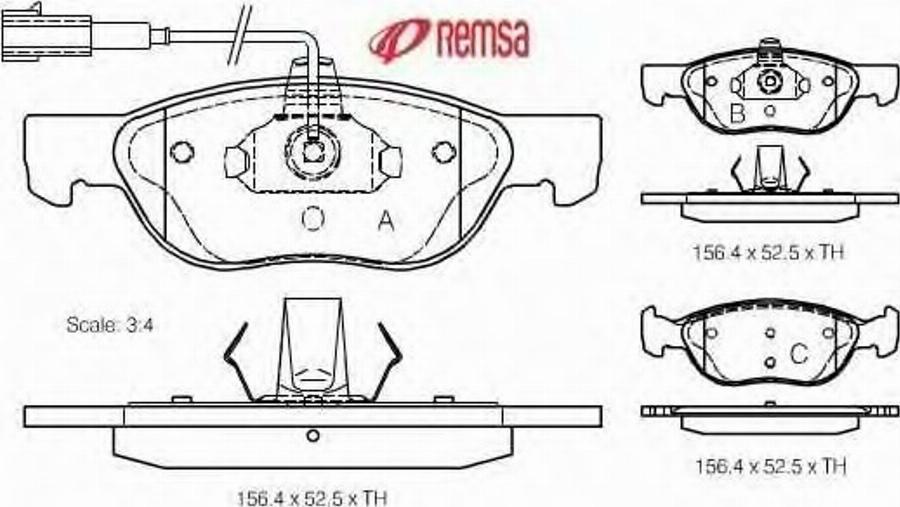 Metzger 058711 - Brake Pad Set, disc brake www.autospares.lv