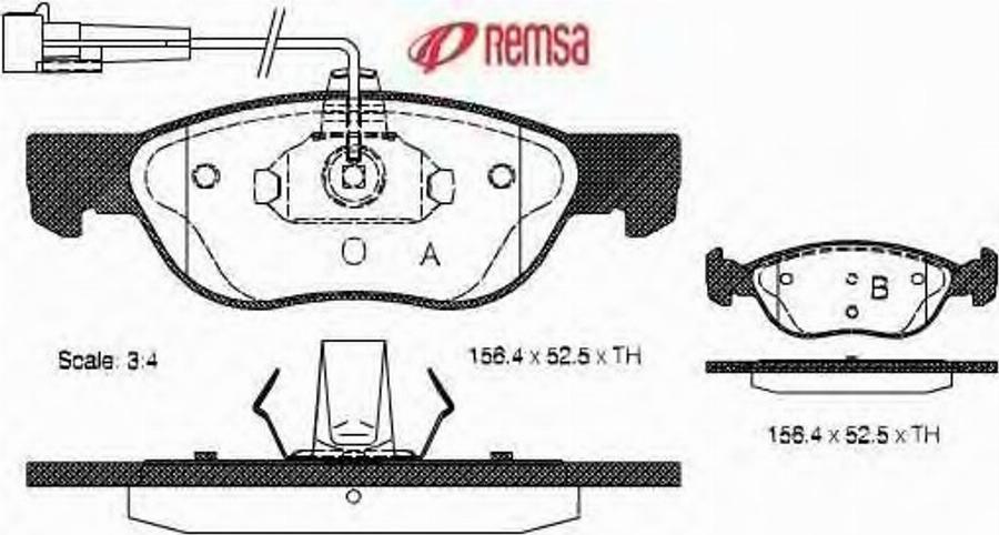 Metzger 058712 - Brake Pad Set, disc brake www.autospares.lv