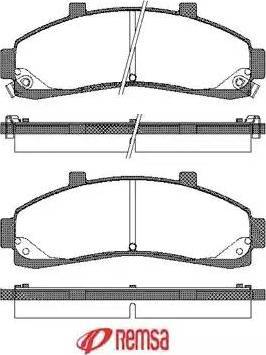 Valeo 670906 - Brake Pad Set, disc brake www.autospares.lv