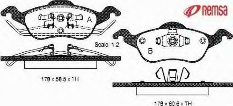 Metzger 069100 - Тормозные колодки, дисковые, комплект www.autospares.lv