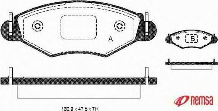 Metzger 064320 - Тормозные колодки, дисковые, комплект www.autospares.lv