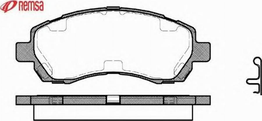 Metzger 064702 - Brake Pad Set, disc brake www.autospares.lv