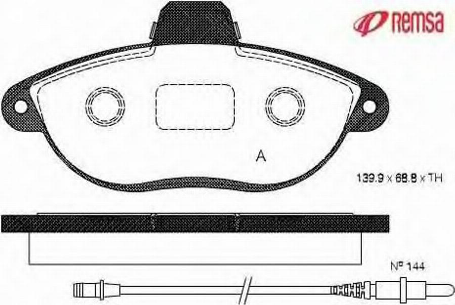 Metzger 060202 - Brake Pad Set, disc brake www.autospares.lv