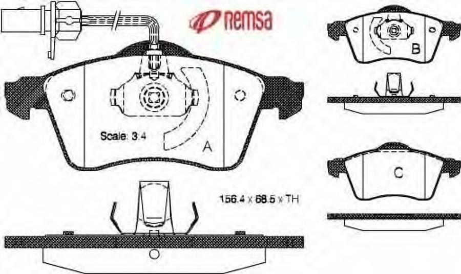 Metzger 0618.02 - Bremžu uzliku kompl., Disku bremzes www.autospares.lv