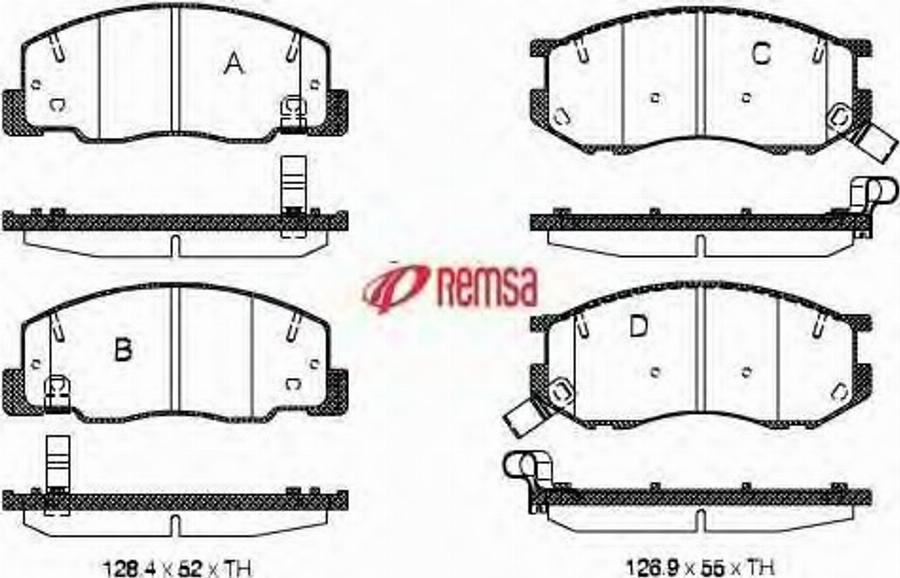 Metzger 063604 - Тормозные колодки, дисковые, комплект www.autospares.lv