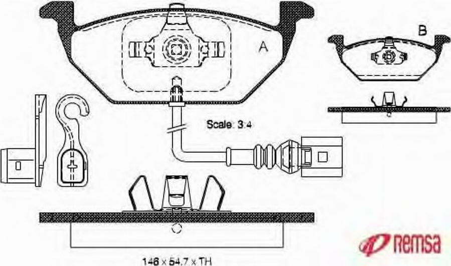 Metzger 0633.41 - Brake Pad Set, disc brake www.autospares.lv