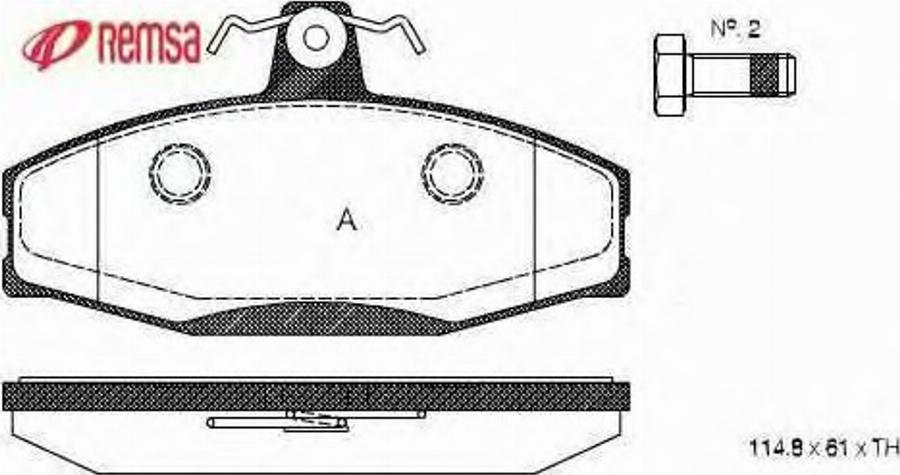 Metzger 062020 - Bremžu uzliku kompl., Disku bremzes www.autospares.lv