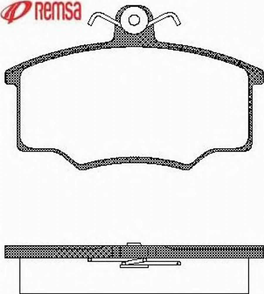 Metzger 004600 - Brake Pad Set, disc brake www.autospares.lv