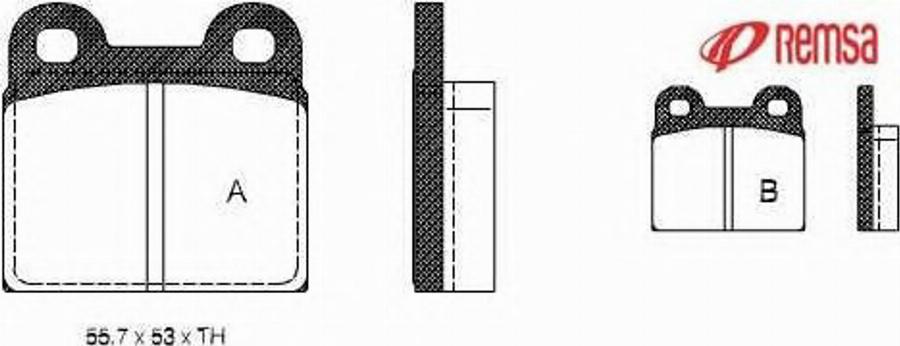 Metzger 000700 - Brake Pad Set, disc brake www.autospares.lv