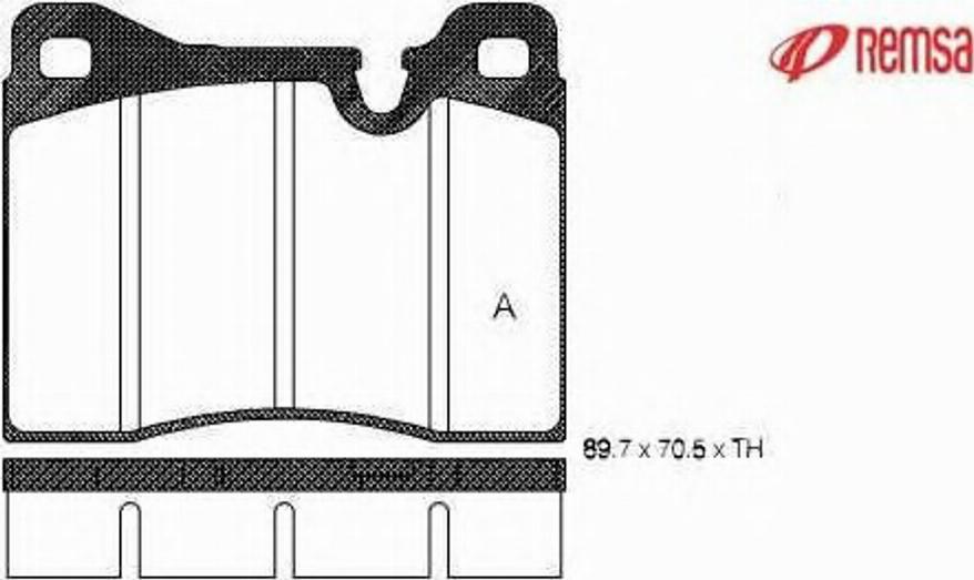 Metzger 001130 - Brake Pad Set, disc brake www.autospares.lv