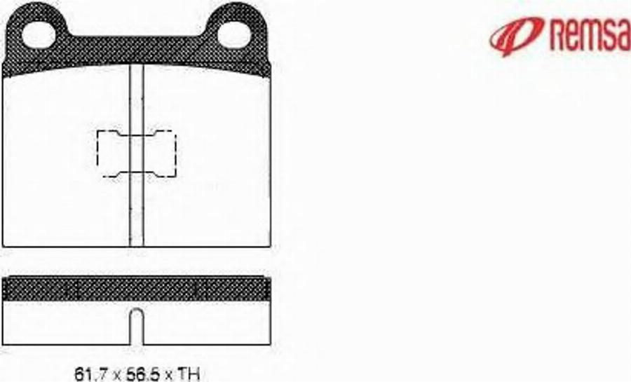 Metzger 001700 - Brake Pad Set, disc brake www.autospares.lv