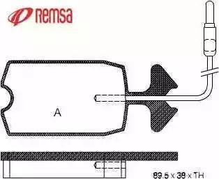 Quinton Hazell BLF260 - Brake Pad Set, disc brake www.autospares.lv