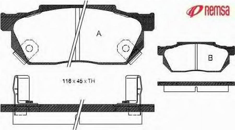 Metzger 019302 - Bremžu uzliku kompl., Disku bremzes www.autospares.lv