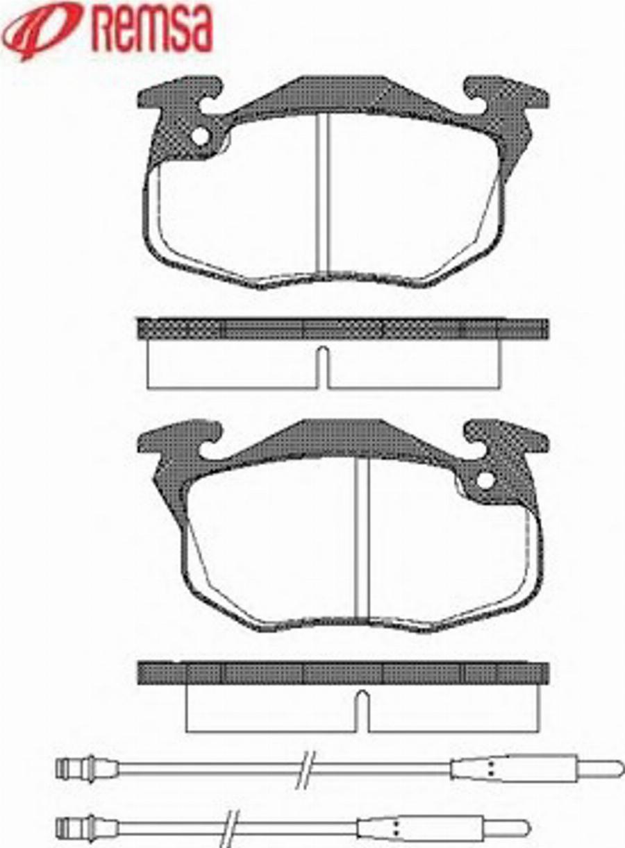 Metzger 019244 - Brake Pad Set, disc brake www.autospares.lv