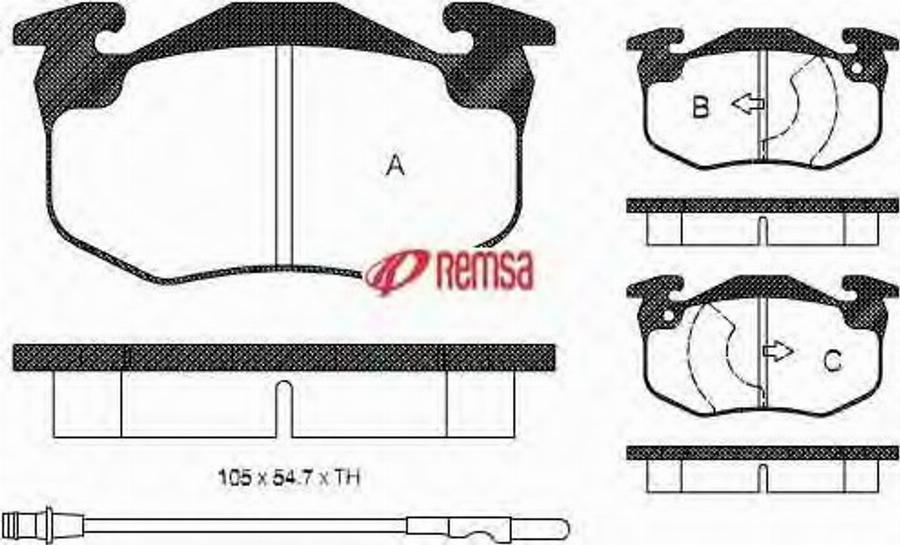 Metzger 014402 - Bremžu uzliku kompl., Disku bremzes www.autospares.lv