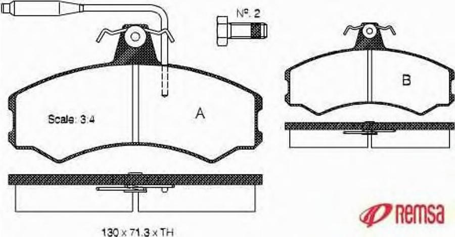 Metzger 014302 - Тормозные колодки, дисковые, комплект www.autospares.lv