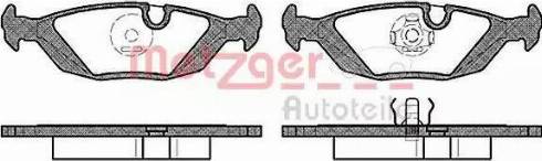 Metzger 1170711 - Тормозные колодки, дисковые, комплект www.autospares.lv