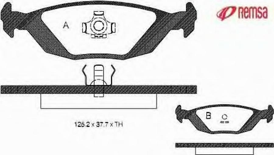 Metzger 015520 - Bremžu uzliku kompl., Disku bremzes www.autospares.lv