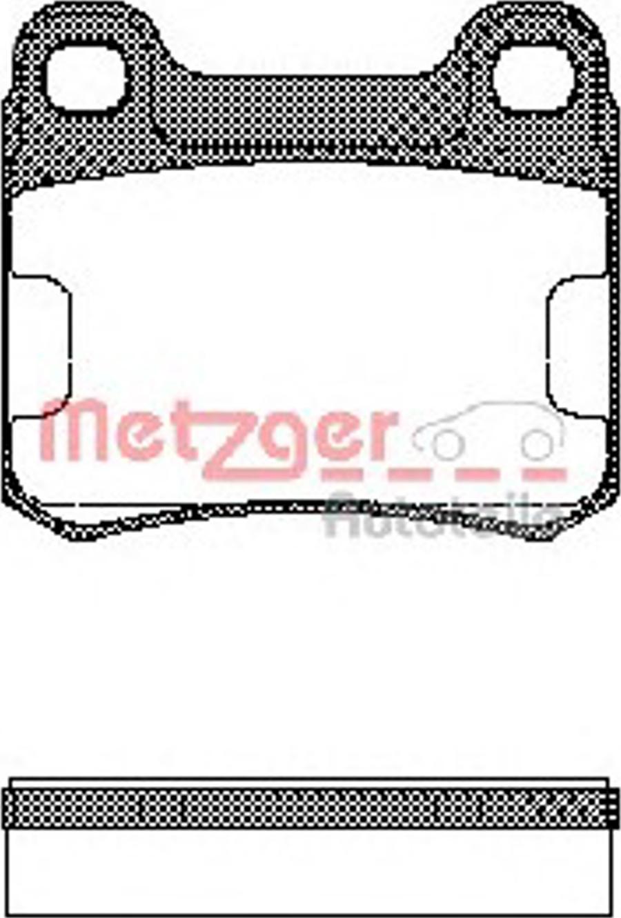 Metzger 015700 - Brake Pad Set, disc brake www.autospares.lv