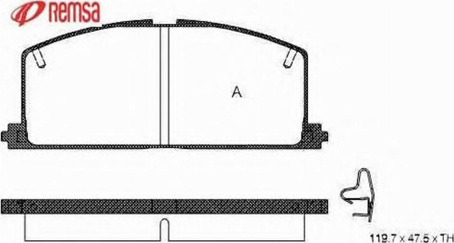 Metzger 016704 - Brake Pad Set, disc brake www.autospares.lv