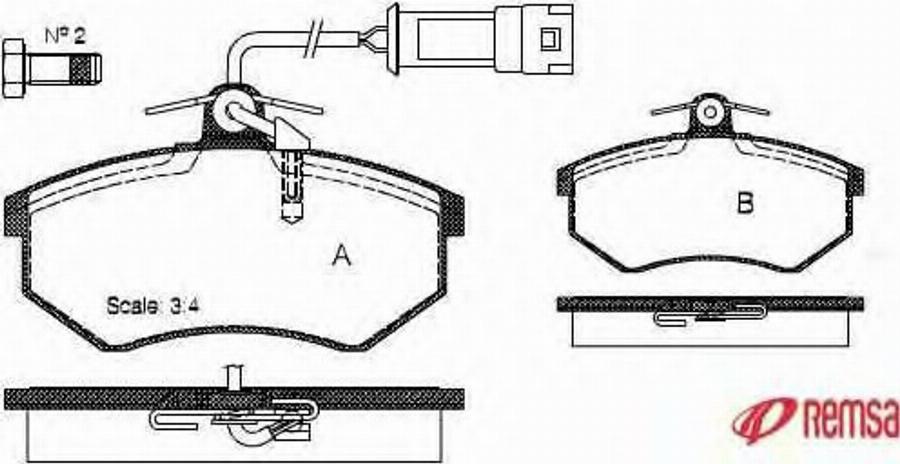 Metzger 0134.52 - Тормозные колодки, дисковые, комплект www.autospares.lv