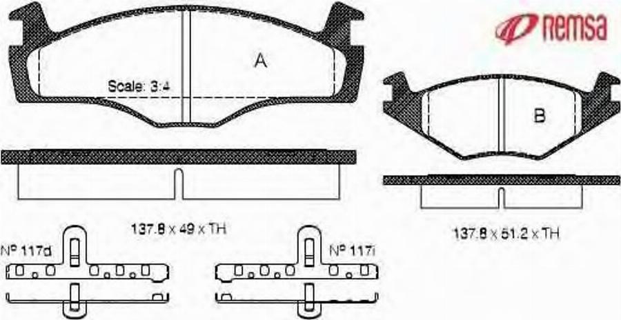 Metzger 0171.00 - Тормозные колодки, дисковые, комплект www.autospares.lv