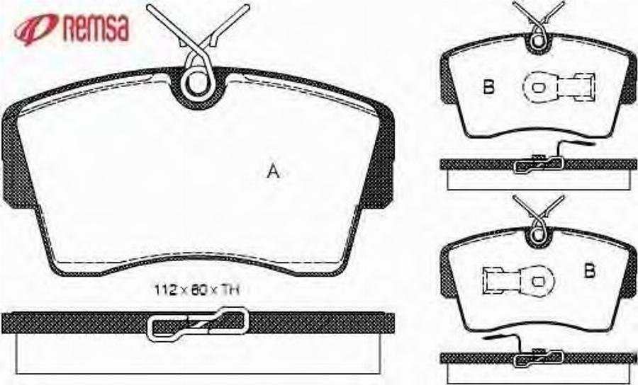 Metzger 017300 - Тормозные колодки, дисковые, комплект www.autospares.lv