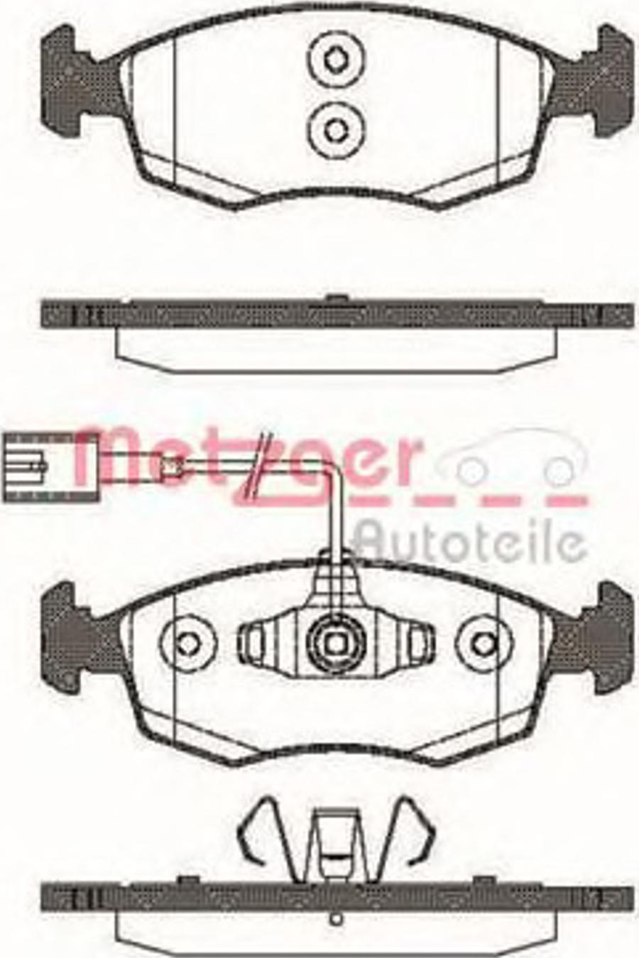 Metzger 0172.52 - Bremžu uzliku kompl., Disku bremzes autospares.lv