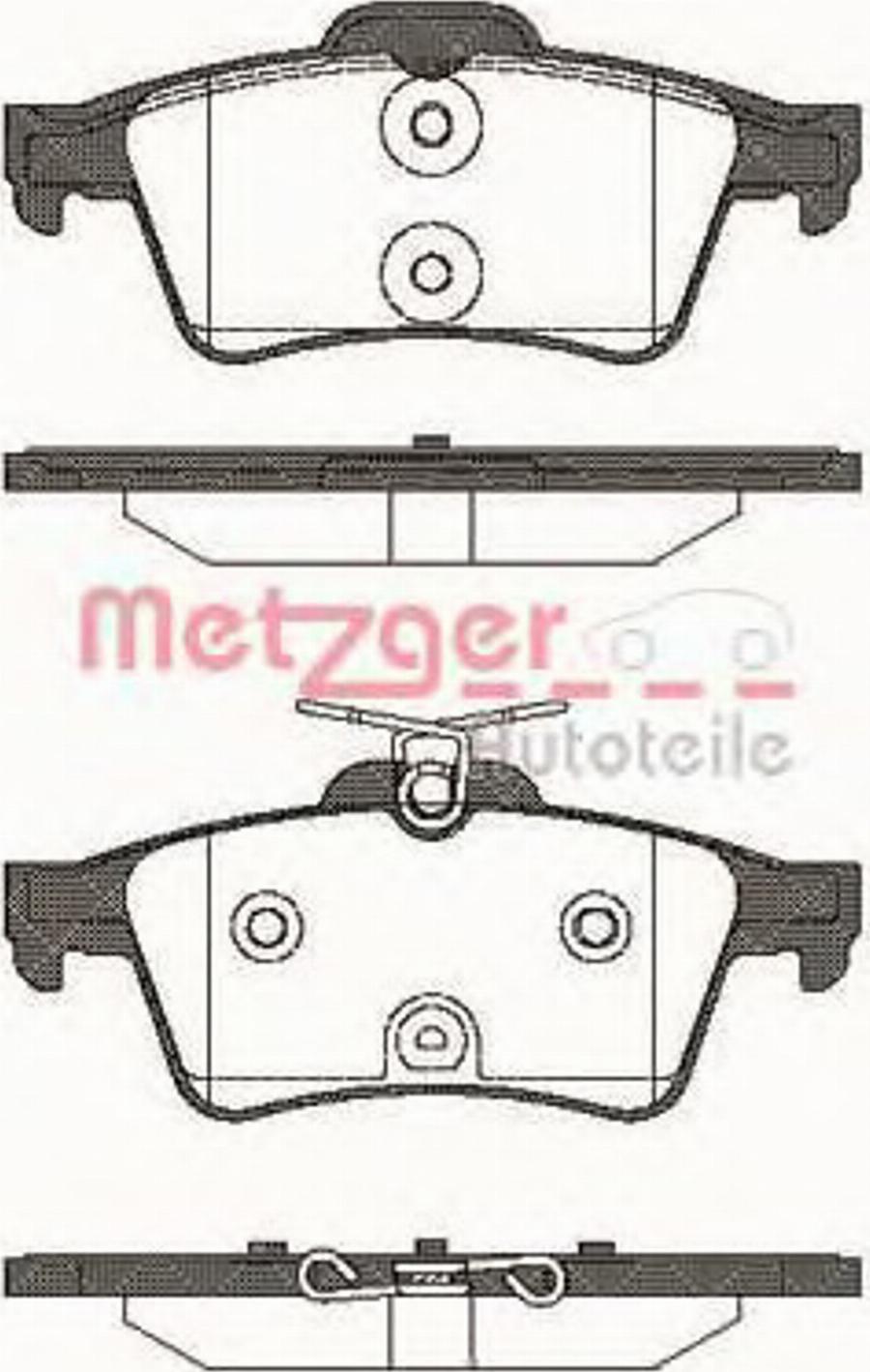 Metzger 084240 - Тормозные колодки, дисковые, комплект www.autospares.lv