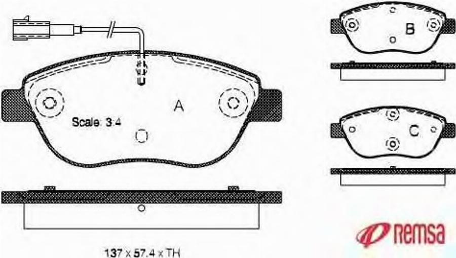 Metzger 085901 - Bremžu uzliku kompl., Disku bremzes autospares.lv