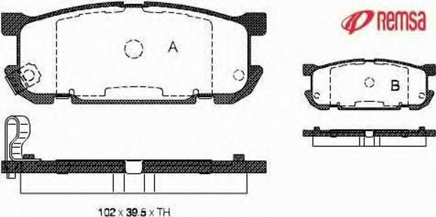 Metzger 085302 - Bremžu uzliku kompl., Disku bremzes www.autospares.lv