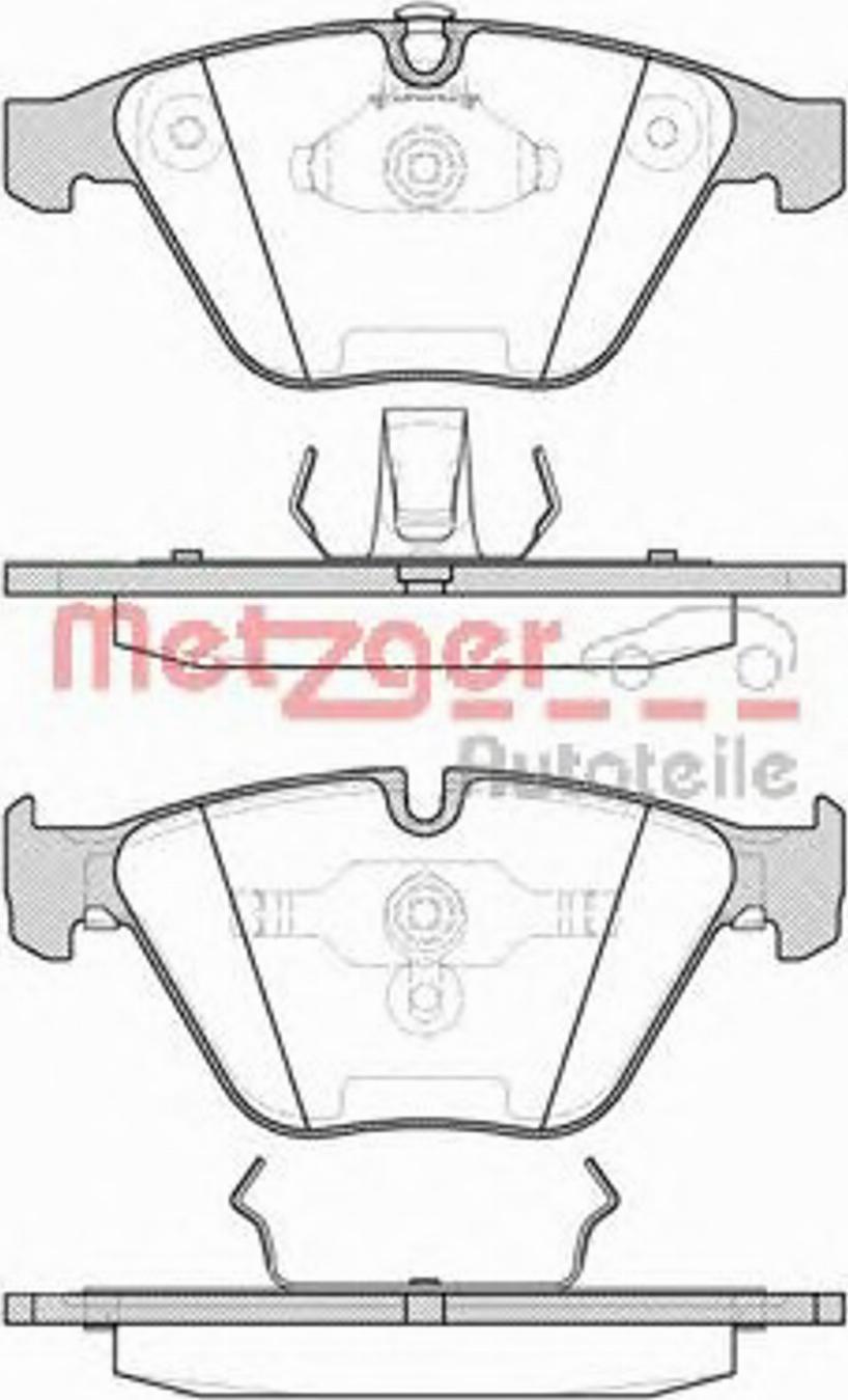 Metzger 085700 - Bremžu uzliku kompl., Disku bremzes www.autospares.lv