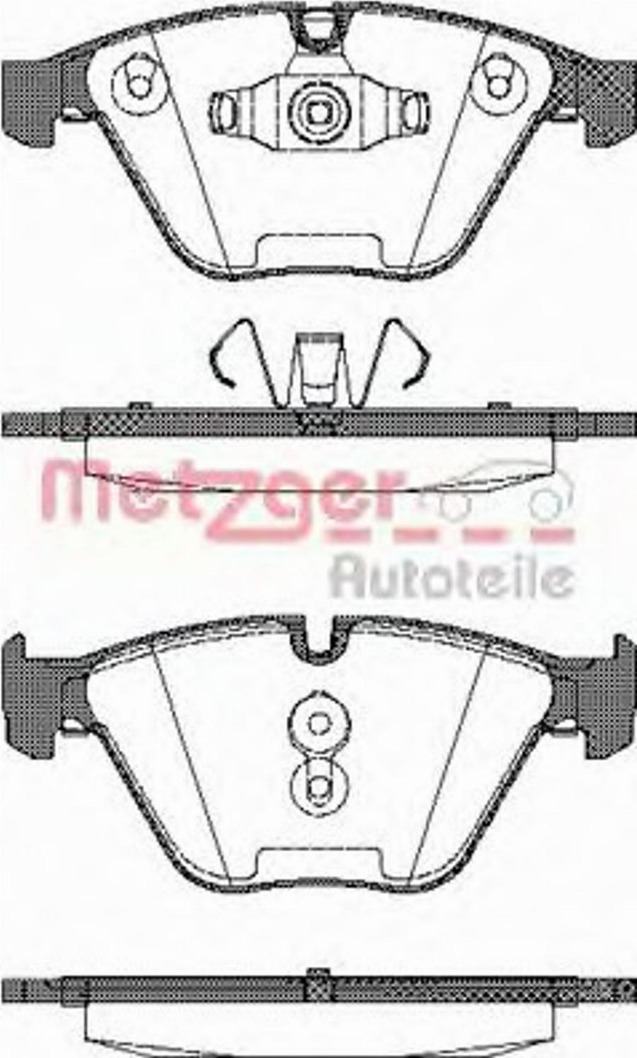 Metzger 0857.10 - Brake Pad Set, disc brake www.autospares.lv