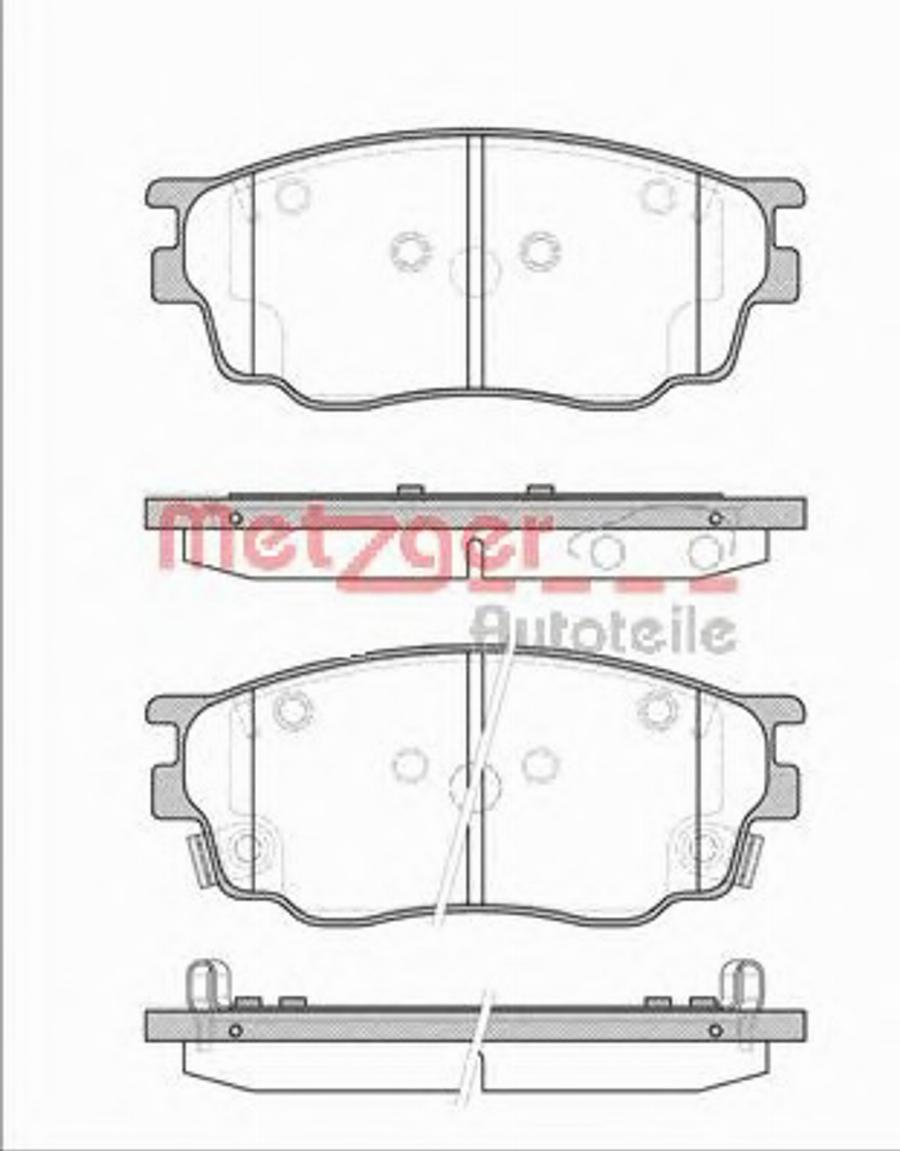 Metzger 080022 - Bremžu uzliku kompl., Disku bremzes autospares.lv