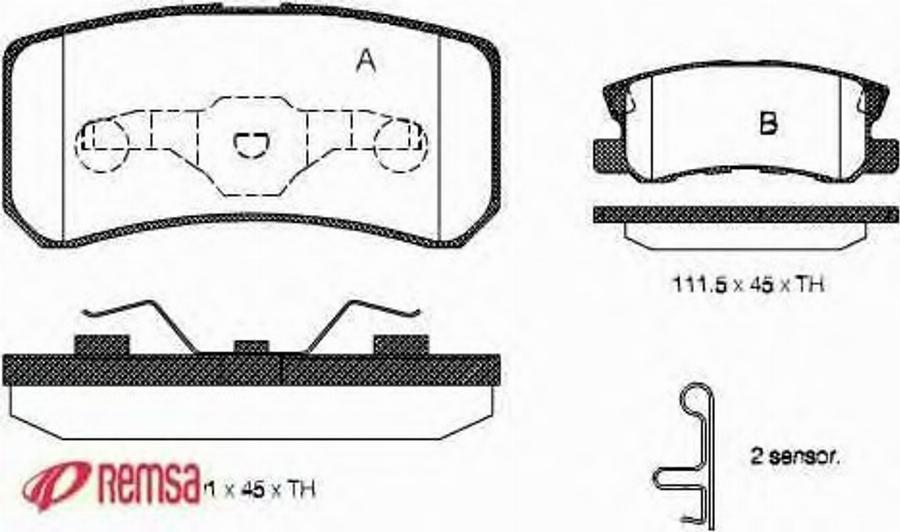 Metzger 080302 - Bremžu uzliku kompl., Disku bremzes www.autospares.lv