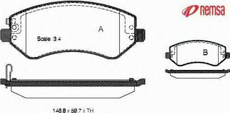 Metzger 080702 - Bremžu uzliku kompl., Disku bremzes www.autospares.lv