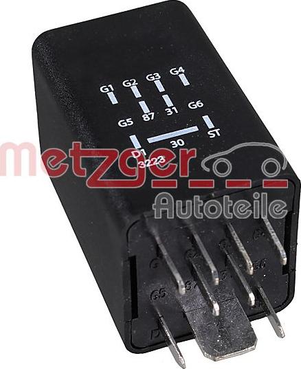 Metzger 0884045 - Реле, система накаливания www.autospares.lv