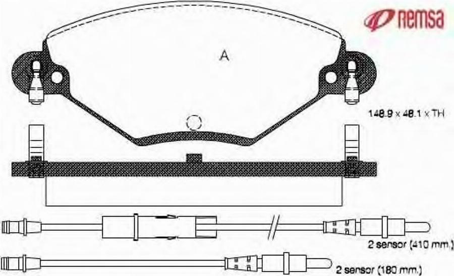 Metzger 0828.04 - Тормозные колодки, дисковые, комплект www.autospares.lv